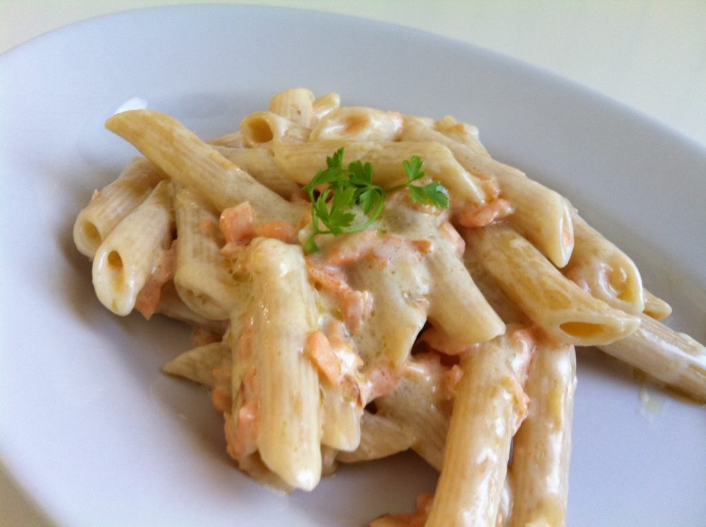 Penne al salmone