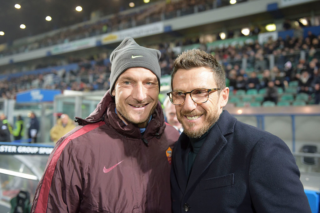 Di Francesco, Totti tecnico? Prima inizi