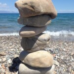 Scultura realizzata il 27/07/2017 con 18 pietre