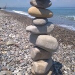 Scultura realizzata il 14/07/2017 con 9 pietre